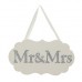 Amore MDF Plaque with Crystals 28cm x 16cm - MR & MRS